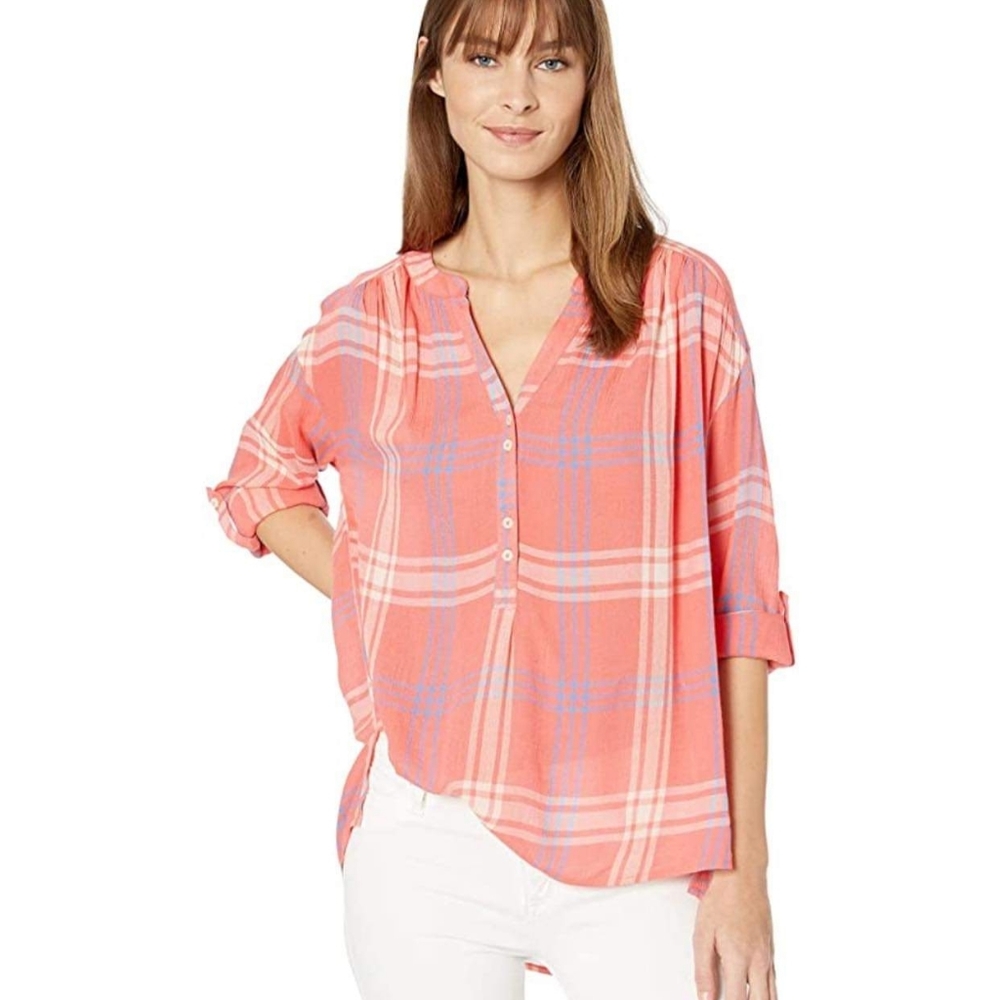 Nine West High Low Long Sleeve Top SMALL